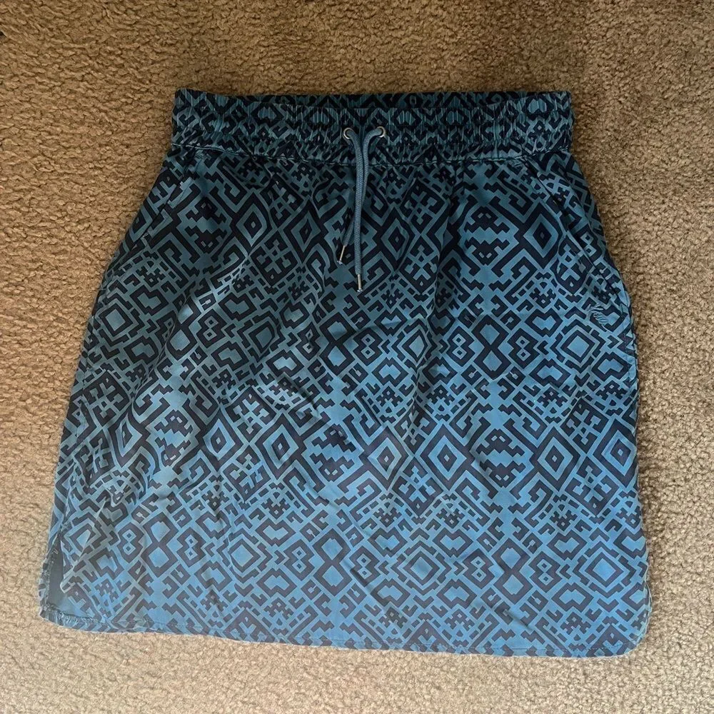 Kavu Sunriver Skirt Indigo Size Medium Athletic Skirt, elastic waistband - Picture 3 of 7
